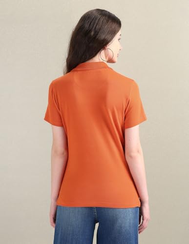 Image of U.S. Polo ASSN. Women's Cotton Regular Fit Solid Polo Shirt