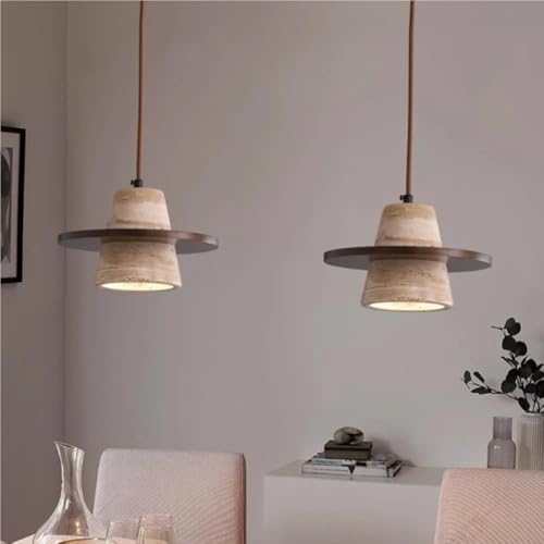 Luminaire suspendu vintage en bois pour illuminer votre îlot de cuisine - 5