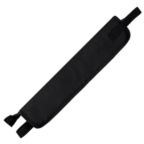 Yolyoo Portable Drumstick Bag Hanging Percussion Storage Case with Handle Inner Hooks Secure Holder for Drum Set Mallets Sticks Essential Drum Accessory (Black)