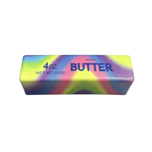 Cute Rainbow Butter Squeeze Squishy Cube,2026 Trendy Soft Jumbo Butter Squishies Funny Slow Rise Stress Relief Anxiety Fidget Sensory Ball,Party Favors,Colorful