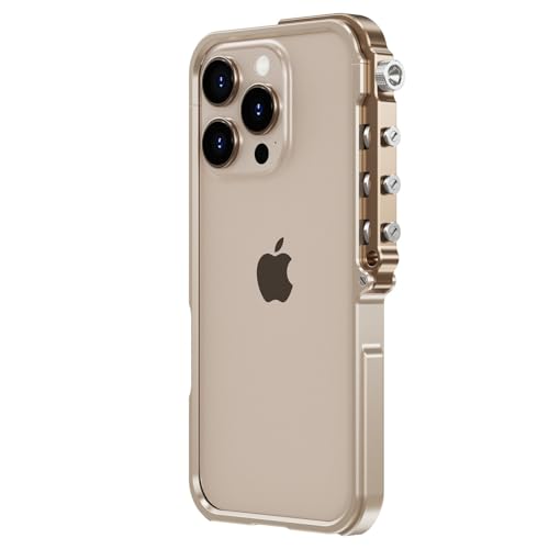 Coque iPhone 15 doré désert premium avec cadre pare-chocs métal antichoc exclusif