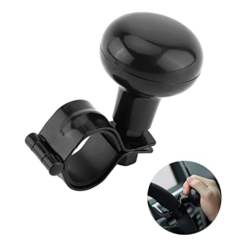 Universal Car Steering Wheel Knob, Universal Steering Wheel Knob, Control Knob Spinner, Steering Aid Steering Wheel Knob, Spinner Grip Button, for Car, Tractor, Lawn Tractor, Boat Cover