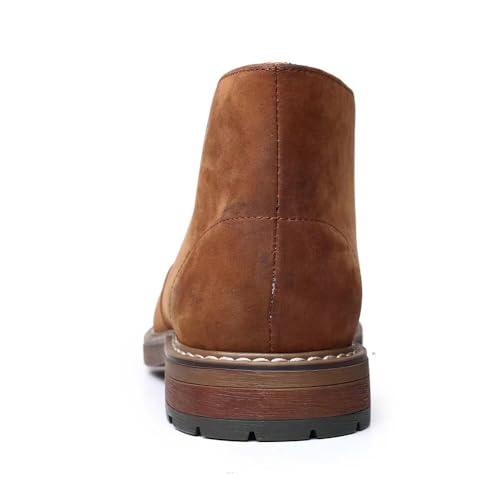 Image of Arkbird Chukka Boots for men, Grainy Leather Lace-up Ankle Boot Fashion and Comfort Casual Oxfords