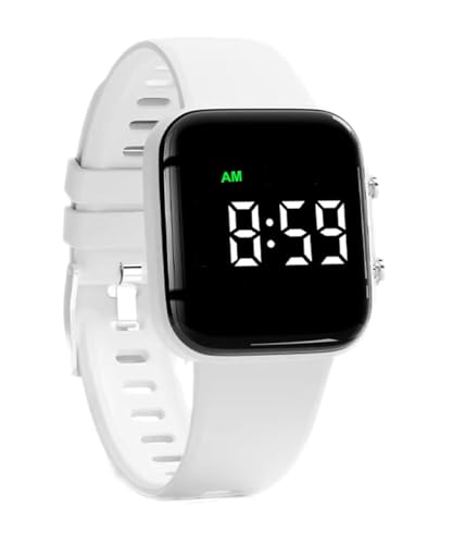 e-vibra Vibrating Alarm Reminder Watch - with up to 8 Personal Alarms and Message Reminders per Day (White)