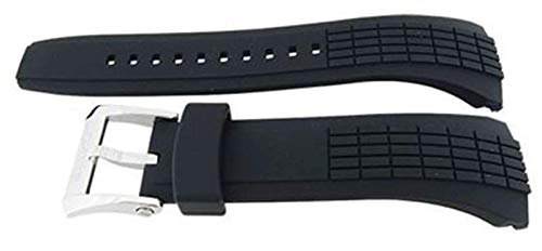 Preisvergleich Produktbild Authentisches Seiko Uhrenarmband 26mm Gummi - Schwarz 4LJ7JB