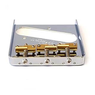 Wilkinson WTB Ashtray 3-Pontets Compensé Laiton Telecaster Chevalet Pour Tele Guitare, Chrome - Les Beatles, Paul McCartney, John Lennon, RIngo Starr, George Harrison Wilkinson WTB Ashtray 3-Pontets Compensé Laiton Telecaster Chevalet Pour Tele Guitare, Chrome – Image 3
