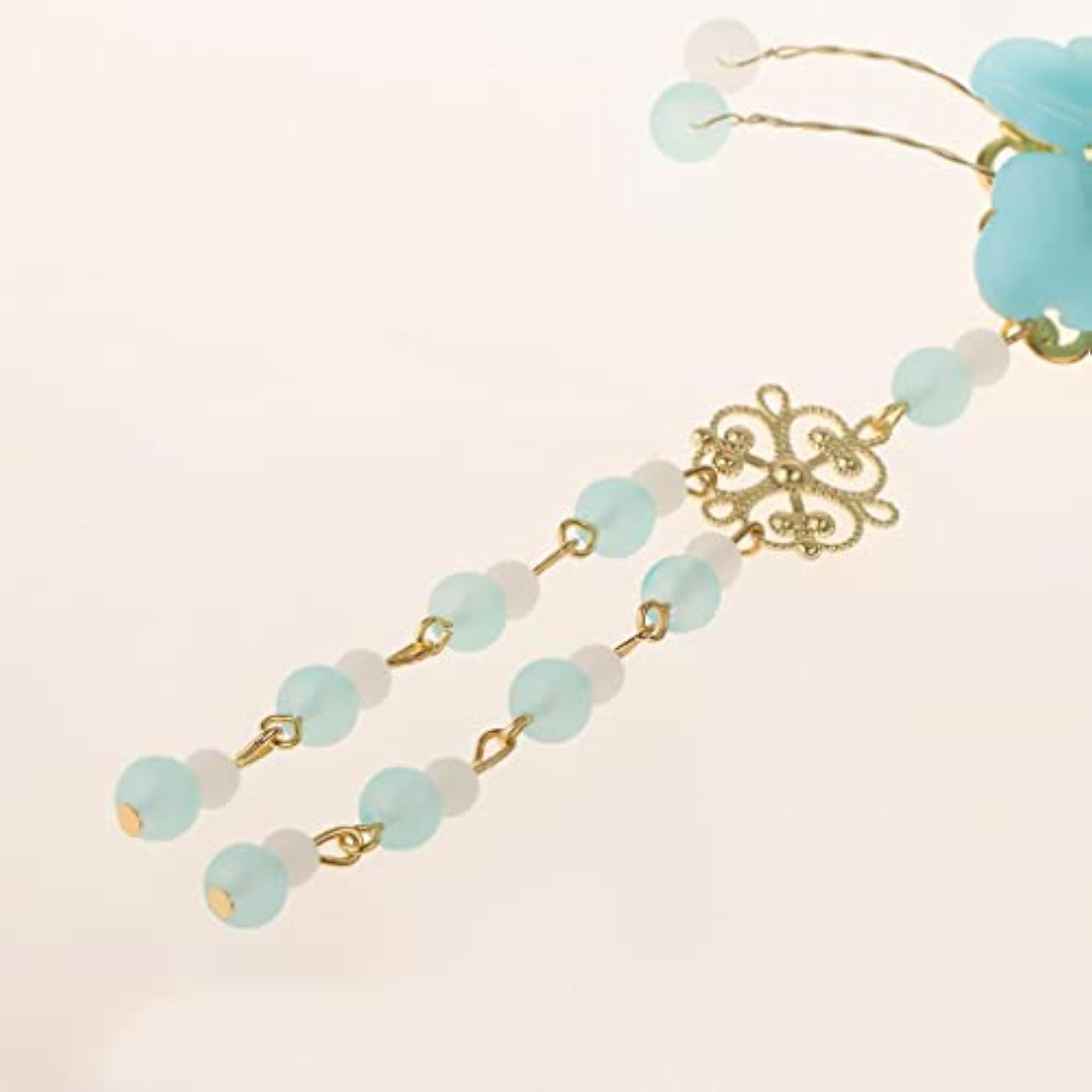 2pcs Handmade Blue Hairpin Hair Clip Set