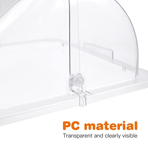 Couvercle de plat à friction transparent pour protéger les aliments - 6