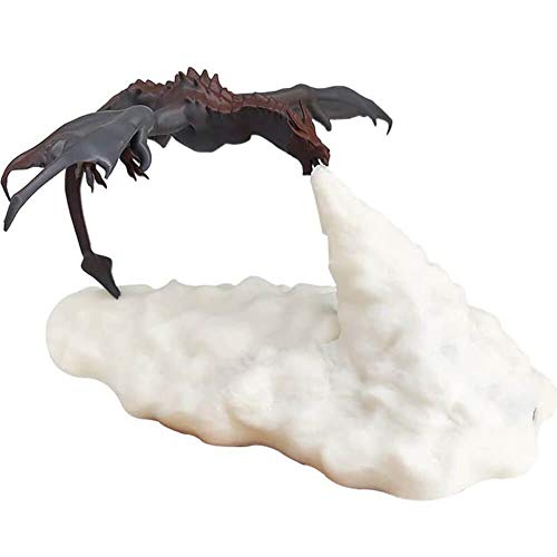 3D Printed Volcano Dragon Lamps,Night Light Moon Light, Kids Sleep Accompany Night Light for Bedroom Office Desktop Lamp Children Gifts (Orange)