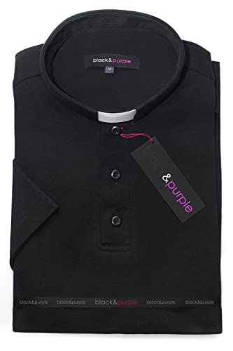 Clergy Polo Shirt Short Sleeve in Black Color (4XL)2