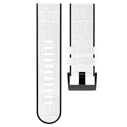 [NWHKQSHSZ] Quickfit Bands Strap For Fenix 7 7X 6X 6 Pro 5 5X Plus 3 3HR 945 Epix Smartwatch Leather+Silicone 22 26mm Watchbands