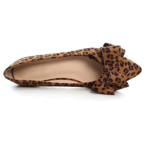 Image of TN TANGNEST Women Fashion Bowknot Flats Comfort Pointed Toe Dress Shoes
