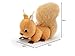 Trudi Sweet Collection 51306 Mini Plüsch Eichhörnchen 8 x 8 x 11 cm, XXS, Plüschfigur Deluxe mit realistischen Details, hochwertiges Kuscheltier mit Schlaufe, als Anhänger möglich, waschbar, Beige
