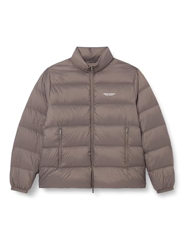 Armani Exchange Men's Essential - Chaqueta de manga larga para hombre, con logotipo de Milano-Nueva York, gris oscuro, XXL, Dark Gull Gray, XXL