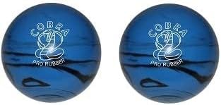 EPCO Duckpin Bowling Ball - Cobra Pro Rubber - Blue & Black (4 7/8 inch- 3lbs. 12oz.) - 2 Balls