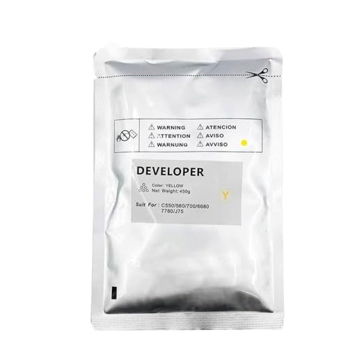 DVBKXIZT 450g 240 Developer Powder Compatible with DC 242 240 250 252 260 550 560 570 700 J75 C75 C65 C70 Toner Cartridges(Y)