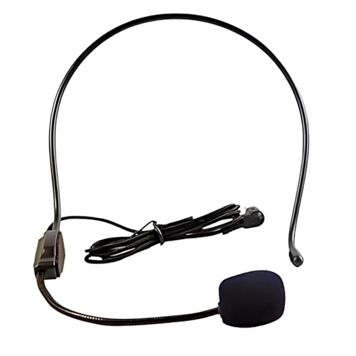 Image of Drumstone (𝗦𝗽𝗲𝗰𝗶𝗮𝗹 𝗘𝗱𝗶𝘁𝗶𝗼𝗻 + 𝟱-𝗬𝗿 𝗪𝗮𝗿𝗿𝗮𝗻𝘁𝘆 Professional Wired Headband Microphone: Noise-Cancelling, Amplified Clear Sound, Durable for Teaching, Gaming & Recording!