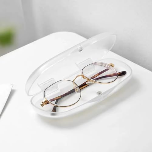 Image of GSHLLO 2 Pcs Clear Plastic Glasses Cases Eyeglasses Hard Case Reading Glass Case Spectacle Holder Case Sunglass Box Protector