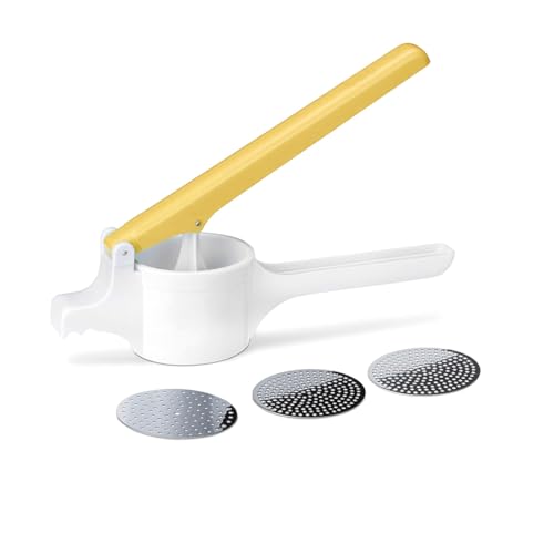 Pedrini Schiacciapatate in plastica con 3 dischi in acciaio inox