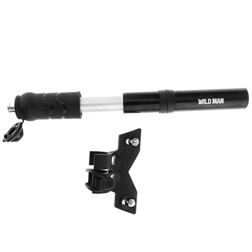 YIJU Presta E Schradar Dual Valve Bike Pump para Bicicleta Mini Bombas Portáteis - Silivery - Preto