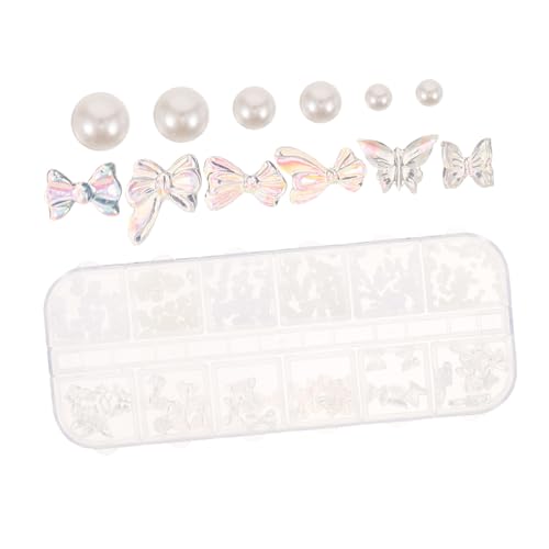 BELLIFFY 1 Box Rivet Ornaments Nail Charms Bulk Nail Decorations 3D Nail Charms for Nail Art Nail Art Jewels and Charms Nail Jewels Nail Charms Cool Nail Charms for Nails