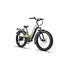 BEECOOL Bee Pathfinder Step-Thru | Long Range Full Suspension Electric Bike, 750W eBike, 80MI Range, 48V 20Ah Built-in Battery 26"x4" Fat Tire, 350LBS Payload, 28MPH, 7 Speed Shifter (Forest Green) #1