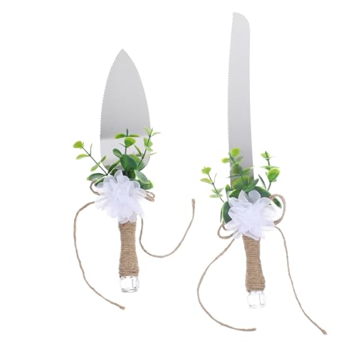 SOLUSTRE 1juego Espátula y Cuchillo Para Cortar Pasteles De Inoxidable Herramientas De Repostería Para Tartas y Postres Para Bodas y Celebraciones