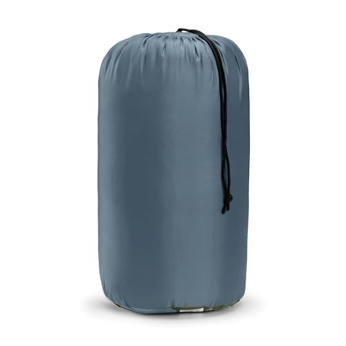 Bolsa de Dormir Azul 50F Forro de Franela Rectangular para Adultos adecuada para Mochileros y Camping en Clima Frío miniatura 5