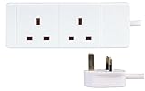 PRO ELEC PELB1509 2 Gang Extension Lead White, 2m
