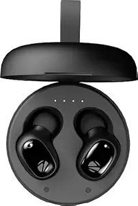 ZEBRONICS Zeb-Sound Bomb 1 TWS Earbuds with BT5.0, Up to 12H Playback, Touch Controls, Voice Assistant, Splash Proof with Type C Portable Charging Case (Black) at Rs. 879
