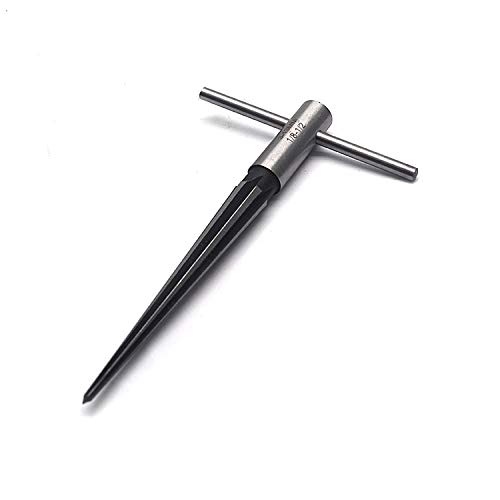 MTMTOOL Tapered Straight 6 Flute Handle Reamer Hole Pipe Chaser Reaming Tool,1/8