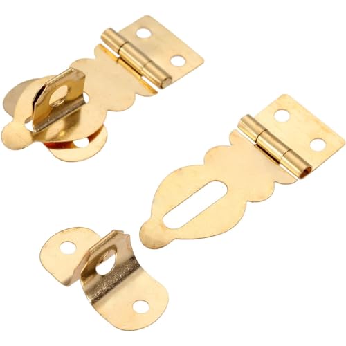 Image of 5PCS Mini Decorative Hasps Buckles Brass Solid Padlock Hasp for Gift Boxes Wooden Box Jewelry Box Wine Gift Case Chest Suitcase