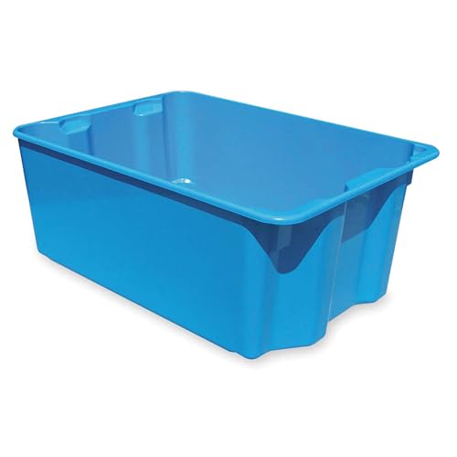 Stacking & Nesting Container, Hd, Blue