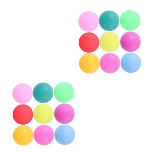 BESTonZON 2sets Colorful Seamless Table Tennis Balls for Party and Training Durable Easy to Find for Games and Pong Activities Mixed Colors 100pcs*2