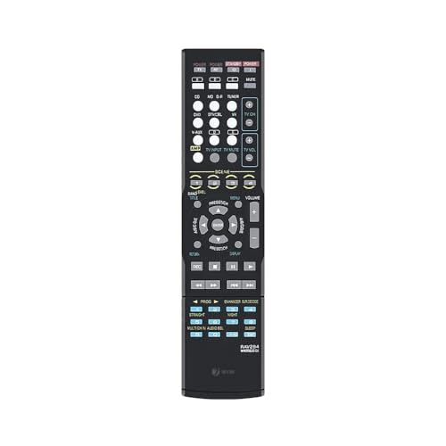 Image of 7SEVEN RAV284 Remote Control Compatible for Yamaha AV Receiver HTR-6230 HTR-6130 RX-V365 RX-V365BL RX-V363 RX-V363 RXV363BL RX V365 - WN05820EX AV Receiver Remotes