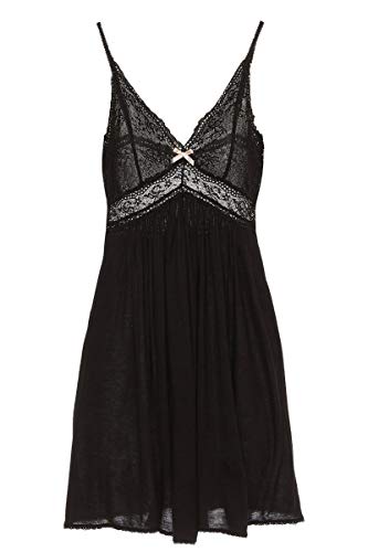 Eberjey Colette Mademoiselle Chemise Black