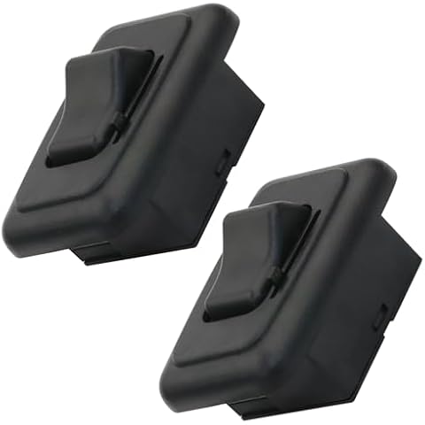 12V Dimmer Switch for RV/Auto/Truck/Marine RV Light Switch with High-Side Dimmer (Black, 2 Pcs) Cover
