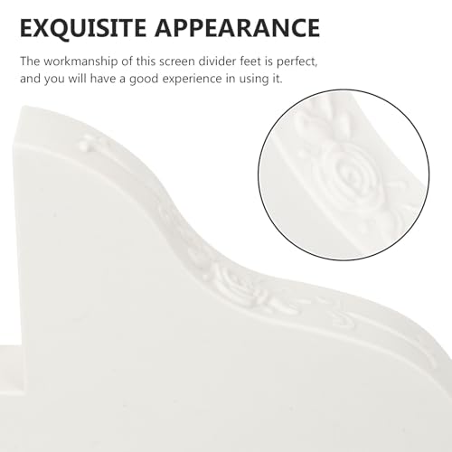 Pied de Fixation pour Écran Séparateur à roulettes Support de Base Stable Polyester