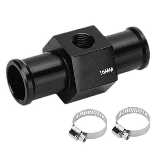Sonde de radiateur - Adaptateur de tuyau de radiateur 0,04 kg | Adaptateur de jauge de conception lisse, tuyaude Joint robuste, tuyau de Joint de température d'eau en d'aluminium haute densi