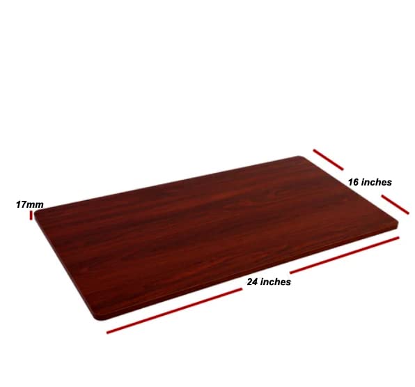 Generic Modern Mahogany 24 x 16 Inches Table Top 2