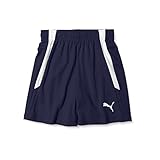プーマ サッカー 吸水速乾 ショートパンツ TEAMLIGA ゲームパンツ JR 705145 キッズ 24年秋冬カラー ピーコート ホワイト(06) 160