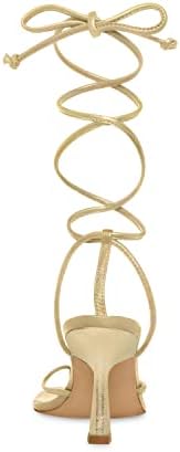 Steve Madden Women's Khari Heeled Sandal, Gold, 9.5 | Image 2