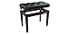 Audibax KB500RW Banco para Piano/Teclado Ajustable Regulable. Acolchado. Palisandro