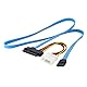 CY SAS-Kabel SFF-8482 SAS 29 Pin auf SATA 22Pin Hard Disk Drive Raid Verlängerungskabel mit IDE 4Pin Stromanschluss