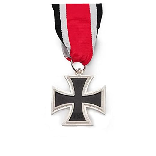 Froiny 1pc Médaille Militaire WWII Guerre Allemande Croix Coin Médaille Merrit Fer Chevaliers Militaires avec Ruban Coloré