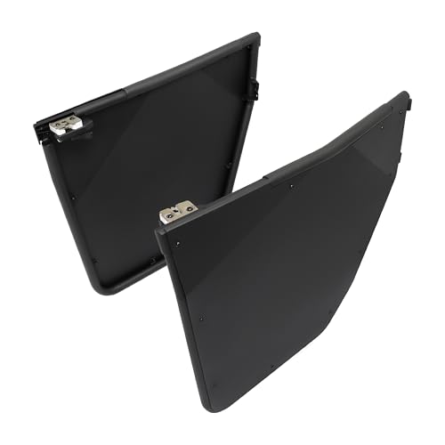 ALMULOO Half Door Compatible with 2015-2022 Polaris Mid Size Ranger (NO SP Models) 500 570 EV ETX Models Aluminium Steel Powder Coated Black 2Pcs