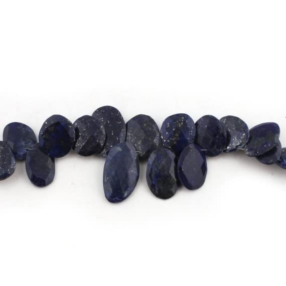 Lapis-lazuli briolettes haut de gamme de 8 pouces pour joaillerie fine SB2133