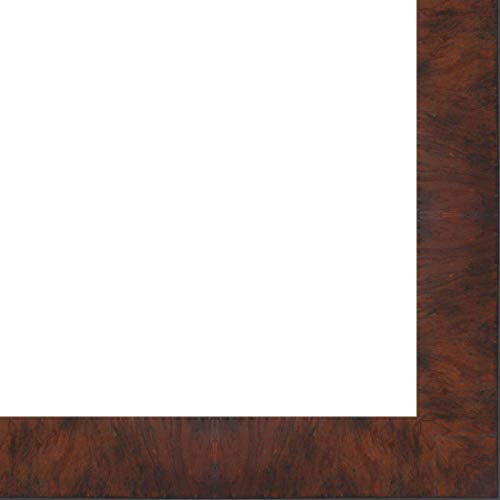 Picture Frame Moulding (Wood) 100ft Bundle - Contemporary Walnut Finish - 2.75" Width - 5/8" Rabbet Depth