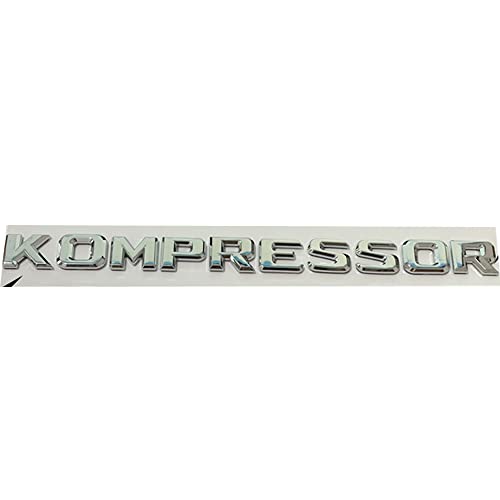 Image of Chrome Kompressor Plastic Car Trunk Rear Sides Letters Badge Emblem Emblems Decal Sticker for Ben