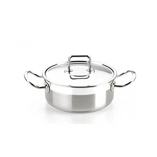 BRA Profesional | Casseruola con coperchio di acciaio inossidabile Professionale 22 Cm